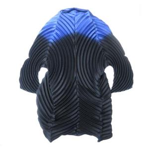 ISSEY MIYAKE スチームストレッチ プリーツ 変形 ジャケット 1B IM63FD154 ブラック ブルー 2