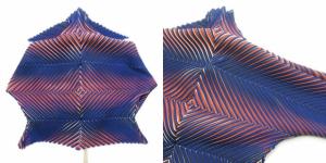 ISSEY MIYAKE アンサンブルニット カーディガン 変形 プリーツ 2 ブルー