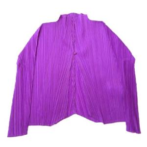 イッセイミヤケ カーディガン 長袖 プリーツ 1B PP23-JO183 パープル 3
