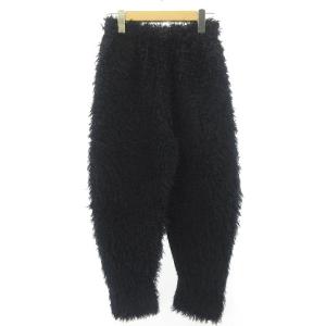 PLEATS PLEASE ISSEY MIYAKE 美品 18SS シャギー パンツ 裏地プリーツ スラックス イージー 1 ネイビー