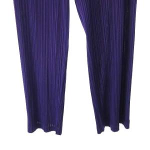 PLEATS PLEASE ISSEY MIYAKE パンツ プリーツ スラックス ウエストゴム PP63-JF203 紫 パープル 2 M