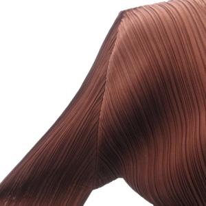 PLEATS PLEASE ISSEY MIYAKE PP43-JA181 ロングカーディガン プリーツ 3 レッドブラウン