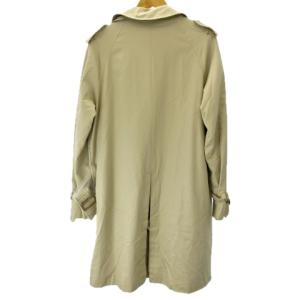 MACKINTOSH トレンチコート 裏地チェック ジャケット ダブルブレスト 英国製 ベルト付 ベージュ 36 約S-Mサイズ 0602 IBO39