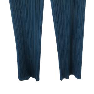 PLEATS PLEASE ISSEY MIYAKE 20AW パンツ スラックス プリーツ ウエストゴム PP03-JF925 ブルー 2