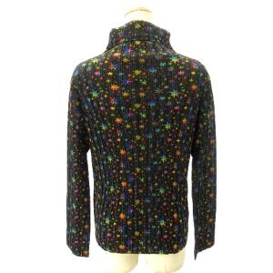 PLEATS PLEASE ISSEY MIYAKE PP23-FK342 カットソー 長袖 ハイネック 星柄 プリーツ  3 ブラック マルチカラー