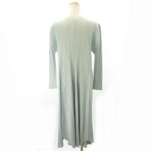 PLEATS PLEASE ISSEY MIYAKE イッセイミヤケ 21AW プリーツワンピース フレア 2 グリーン