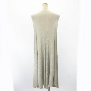 PLEATS PLEASE ISSEY MIYAKE 20AW プリーツ ワンピース ロング フレア ノースリーブ PP03-JH554 グレー 1
