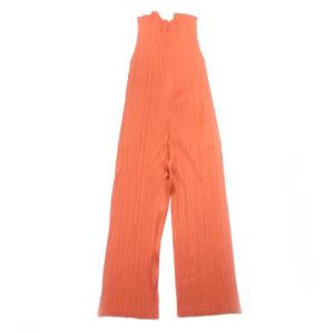 PLEATS PLEASE ISSEY MIYAKE オールインワン サロペット ジャンプスーツ ノースリーブ PP61-JI186 オレンジ 2