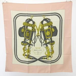 BRIDES de GALA 式典用馬勒 カレ90 スカーフ ピンク