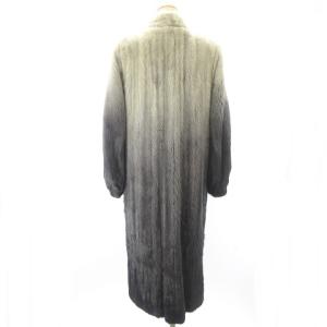 SAGA MINK 銀サガ AKASAKA FUR ミンク グラデーション ロングコート グレー ネイビー 11