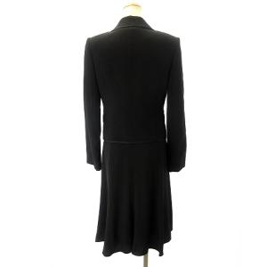 Aquascutum 美品 セットアップ ワンピーススーツ ブラックフォーマル 喪服 黒 ブラック 9 約M