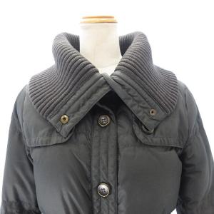 MARC by MARC JACOBS ダウンコート ジャケット ハイネック リブ ベルテッド ダークグリーン XS GY09