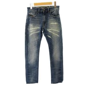 美品 THOMMER 084QW スリム スキニー デニム パンツ ジーンズ ストレッチ インディゴ ブルー W27-L30