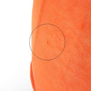 TORY BURCH タグ付き シアー カーディガン ニット 長袖 Tロゴ ゴールドボタン オレンジ S EC