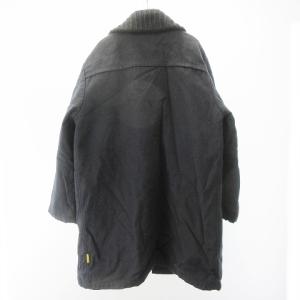 ARMANI JEANS ヴィンテージ コート ライナー付き ウール ジャケット ブルゾン イタリア製 ネイビー 紺 50 Lサイズ相当 EC