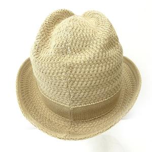 LACOSTE タグ付き ハット 帽子 ワッペン ロゴ CL3726 ベージュ 58cm EC