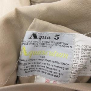 Aquascutum ヴィンテージ リバーシブル ステンカラーコート 千鳥格子 ベルト付 ベージュ