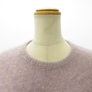 ATON カシミヤ100％ ニット セーター プルオーバー 長袖 うす紫 ラベンダー 2 約M GY09