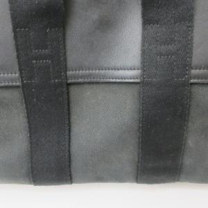 HERMES トートバッグ ハンドバッグ ヴァルパライソPM トワルシェブロン カーフレザー ブラック