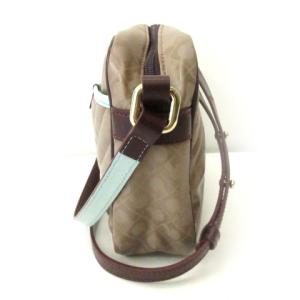 GHERARDINI 美品 ショルダーバッグ ポシェット クロスボディ ベージュ バーガンディ ライトブルー WY