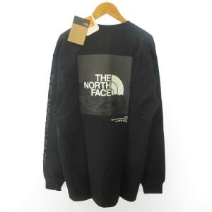 THE NORTH FACE タグ付 近年モデル L/S SLV GRAPHIC T Tシャツ カットソー ブラック