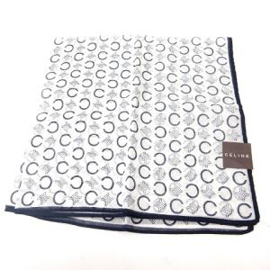 CELINE ハンカチ 3枚セット マカダム柄 ブラウン ネイビー GY09