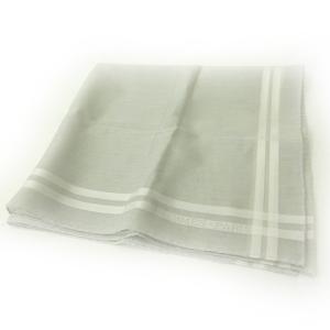 ハンカチ ロゴ ライン ベージュ 白 ホワイト GY09