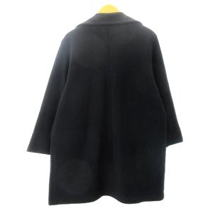 Salvatore Ferragamo フリース コート ジャケット ガンチーニ ゴールド金具 紺 ネイビー M GY09