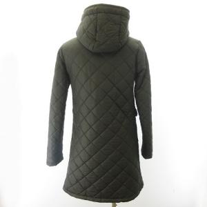 MACKINTOSH キルティング フーデッドコート エコファー 中綿 ブラック 黒 34 XSサイズ相当