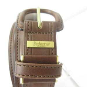 burberrys ヴィンテージ タグ付き レザーベルト ハトメ ブラウン EC