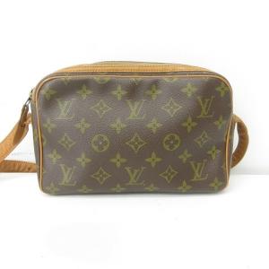 LOUIS VUITTON USA製 モノグラム ショルダーバッグ ヴィンテージ クロスボディ ポシェット ブラウン 茶 EC