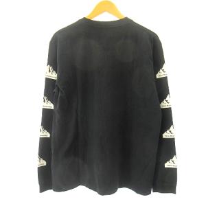 White Mountaineering 19SS タグ付き Tシャツ カットソー ロンT 長袖 マウンテンプリント 黒 ブラック 2 M