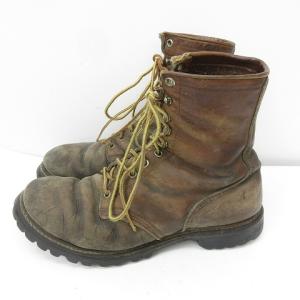 RED WING 60's?70's アイリッシュセッター ブーツ 旧犬タグ ヴィンテージ プレーントゥ 茶 ブラウン 9E 27cm相当 STK