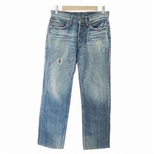 Levi's W501-01 デニムパンツ ダメージ加工 ひげ加工 インディゴ 30 1122