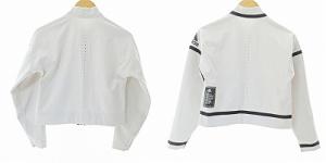 adidas 美品 近年モデル リバーシブル ジャケット ブルゾン 白 S 1121 GY09