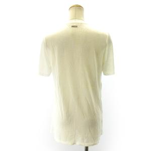 LEONARD SPORT カットソー 半袖 花柄 白 ホワイト レッド ブルー 40 M GY09