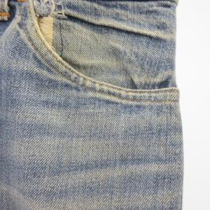 Levi's 646 デニムパンツ フレア クラッシュ W30 L31 ライトブルー