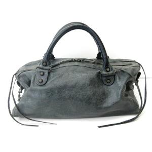 BALENCIAGA 128523 THE TWIGGY 2WAY ショルダーバッグ ミラー付き グレー
