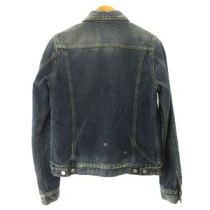 HYSTERIC GLAMOUR 4AB-2121 Gジャン カバーオール デニム ジャケット ペイント インディゴ S STK