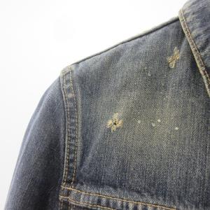 HYSTERIC GLAMOUR 4AB-2121 Gジャン カバーオール デニム ジャケット ペイント インディゴ S STK