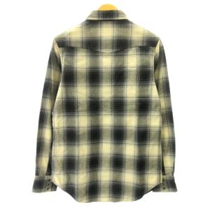 RRL オンブレ チェック ウエスタンシャツ ジャケット 長袖 S ブラック