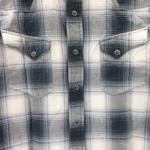 RRL オンブレ チェック ウエスタンシャツ ジャケット 長袖 M ブラック