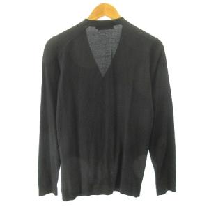 HYSTERIC GLAMOUR ヘンプ刺繍 ニット カーディガン 長袖 黒 ブラック M STK