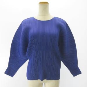 PLEATS PLEASE ISSEY MIYAKE 21SS プリーツ ドルマンスリーブ カットソー PP21-JK112 ブルー系 3 約L