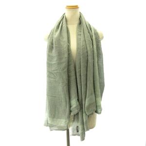 Faliero Sarti 大判ストール マフラー ショール カシミヤ混 フリンジ グレー イタリア製