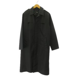 A.P.C. ステンカラーコート ジャケット 比翼 フランス製 黒 ブラック M