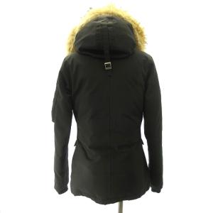 CANADA GOOSE ジャスパー ダウンジャケット アウター コヨーテファー 68F8490 黒 ブラック XS