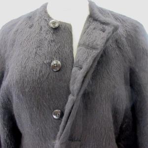 Rick Owens 美品 アルパカ ブルゾン ノーカラー ジャケット ドルマンスリーブ 黒 ブラック 38 約S