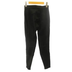 FENDI 21AW FR6182 A6Y2 テクニカルジャージー レギンスパンツ ストレッチ 黒 ブラック 38 M