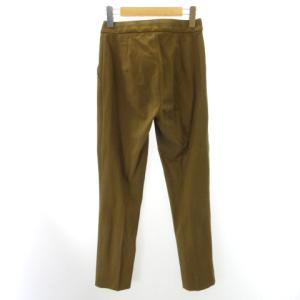 Max Mara 白タグ 美品 パンツ スラックス ストレッチ ポンチ素材 茶 ブラウン 34 約S
